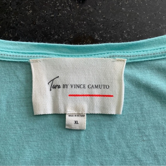 🏝️ Two by Vince Camuto Short Sleeve Top XL - Picture 5 of 6